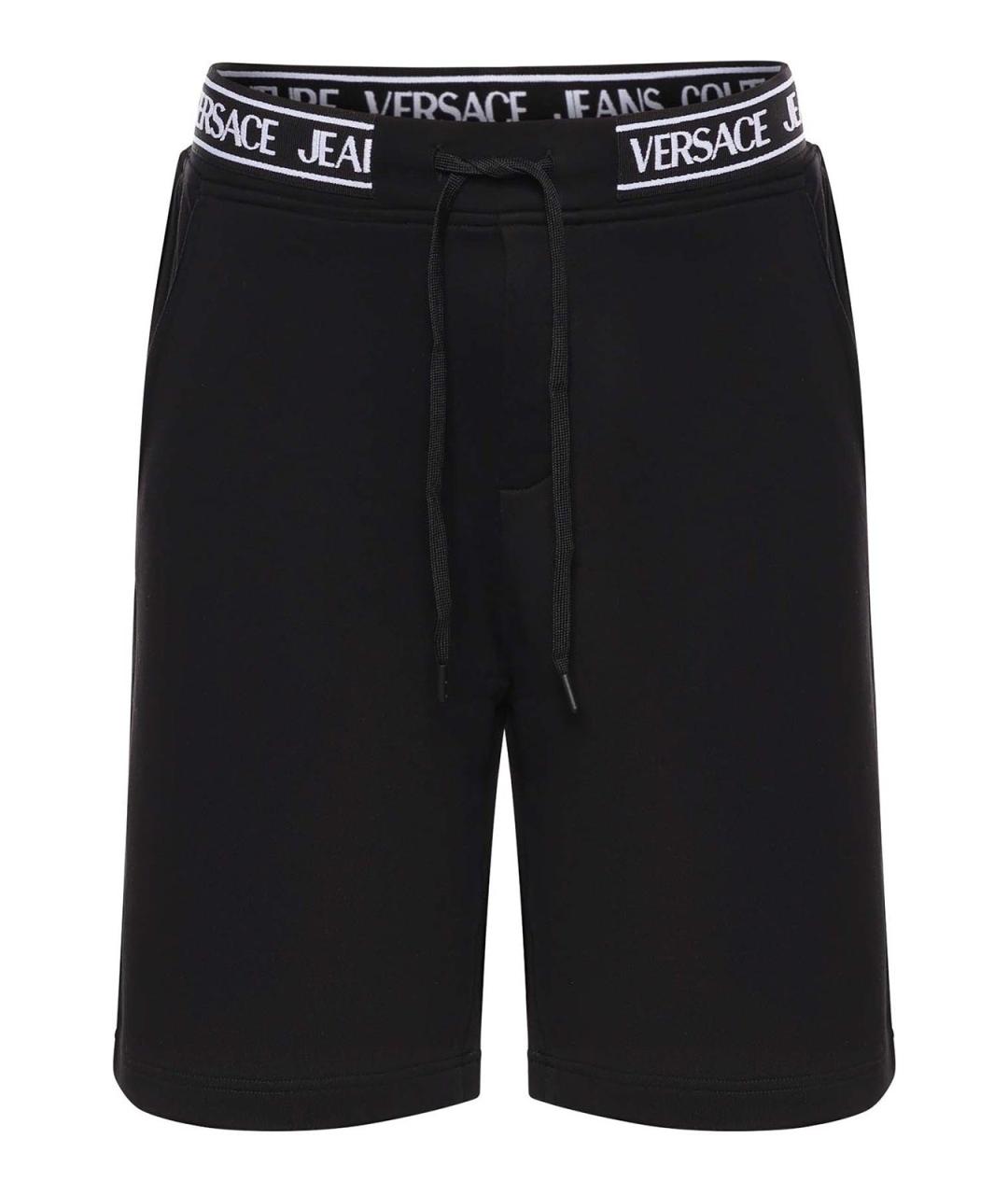 VERSACE JEANS COUTURE Черные хлопковые шорты, фото 1