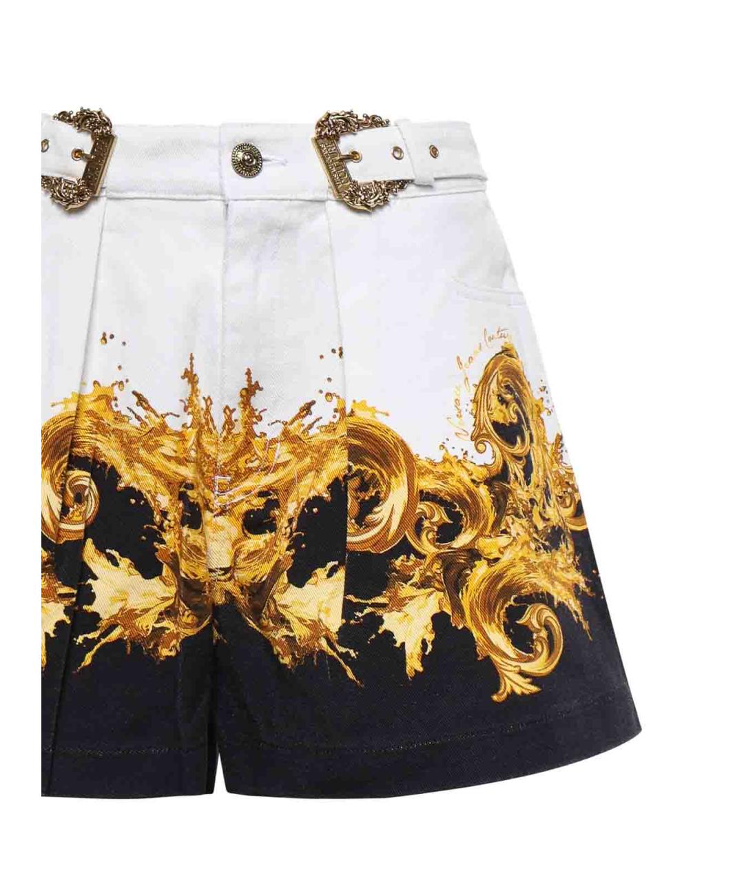 VERSACE JEANS COUTURE Мульти хлопковые шорты, фото 3