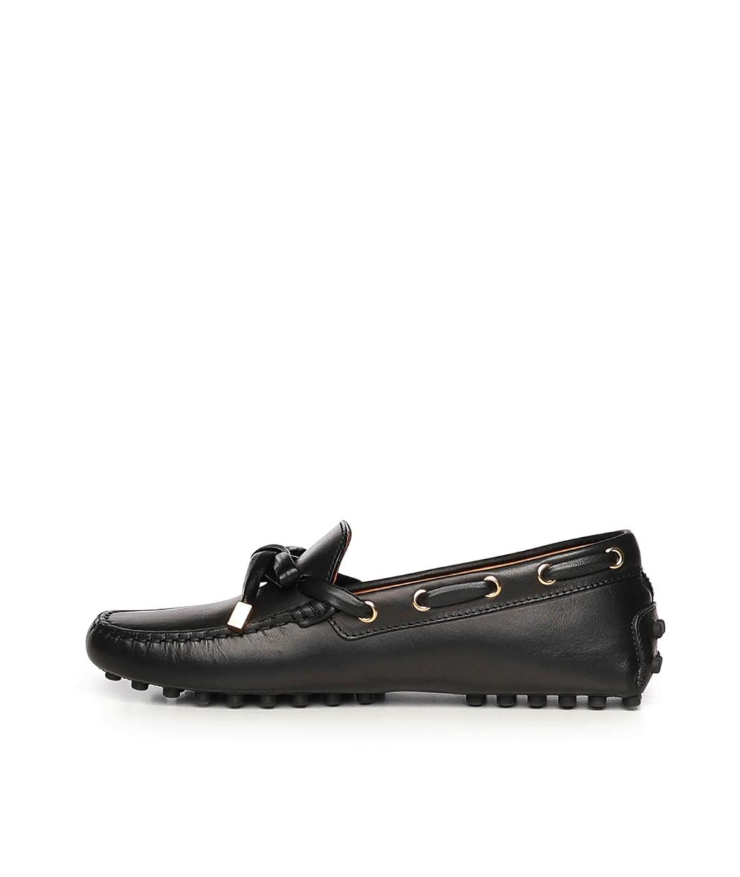 TOD'S Черные кожаные лоферы, фото 3