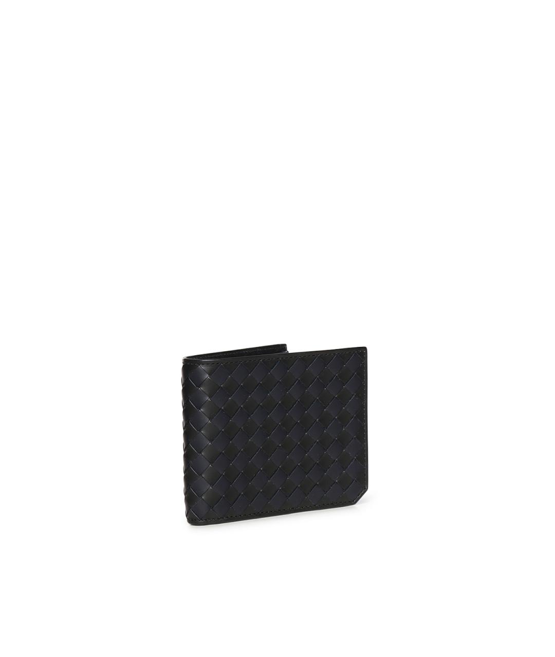 BOTTEGA VENETA Черный кожаный кошелек, фото 4