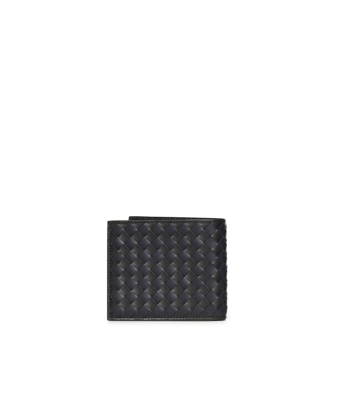 BOTTEGA VENETA Черный кожаный кошелек, фото 2
