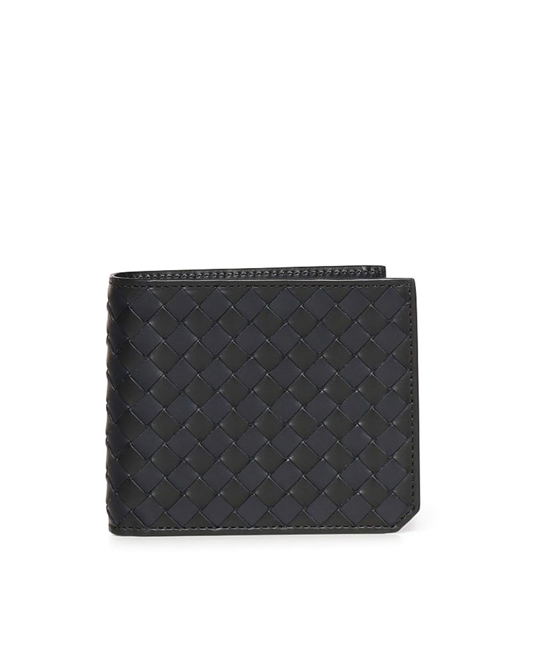 BOTTEGA VENETA Черный кожаный кошелек, фото 1