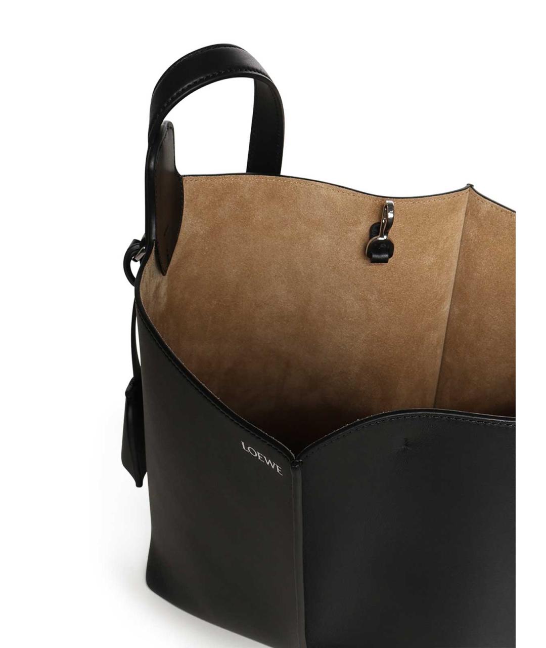 LOEWE Черная кожаная сумка через плечо, фото 3