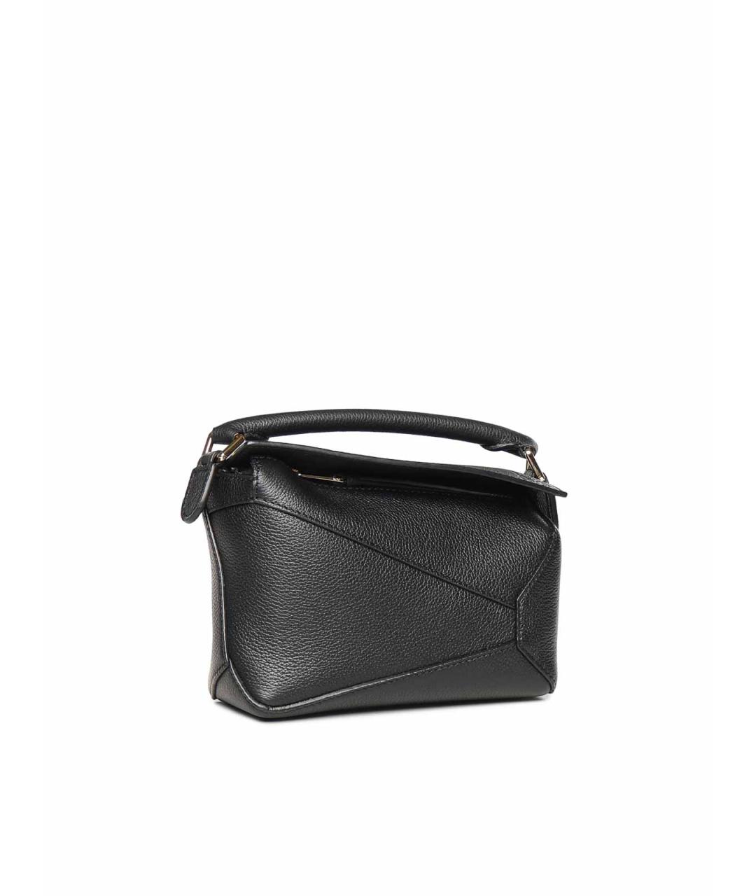 LOEWE Черная кожаная сумка через плечо, фото 4