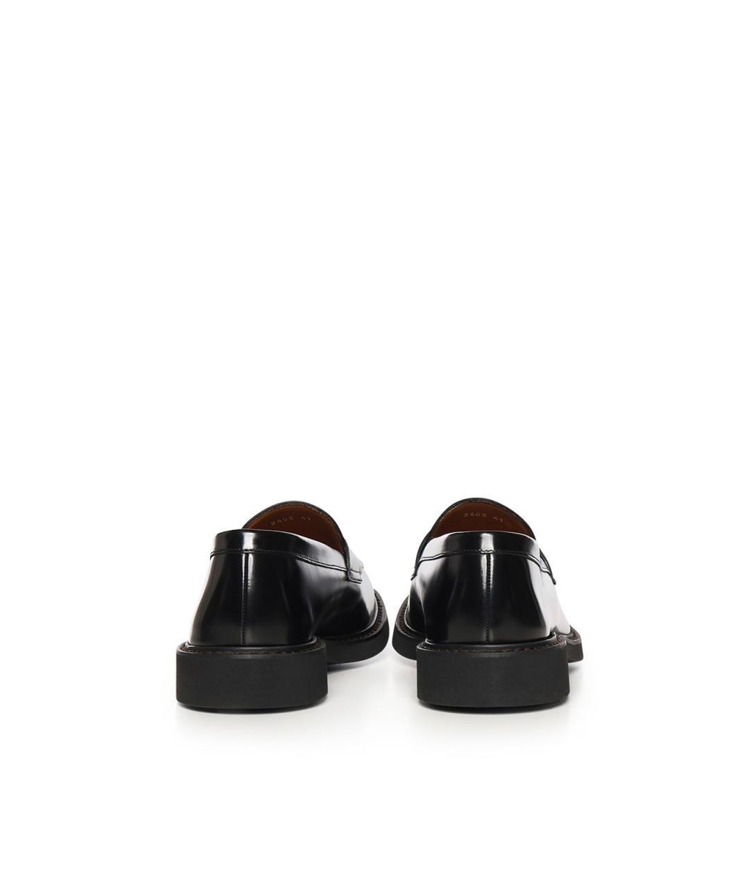 DOUCAL'S Черные кожаные лоферы, фото 2