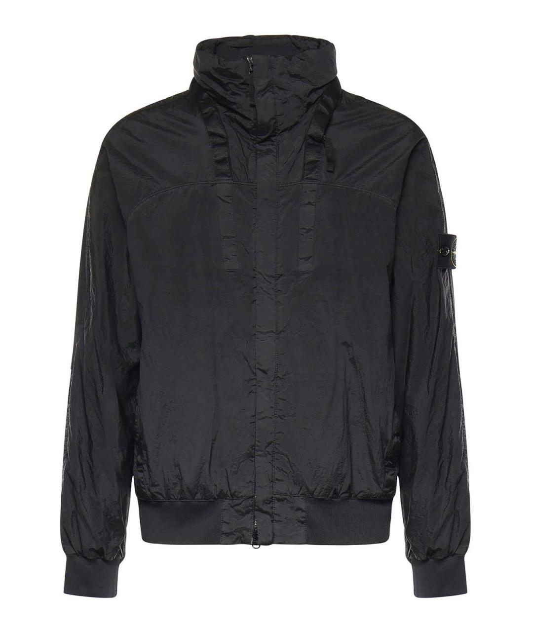 STONE ISLAND Черная полиамидовая куртка, фото 1