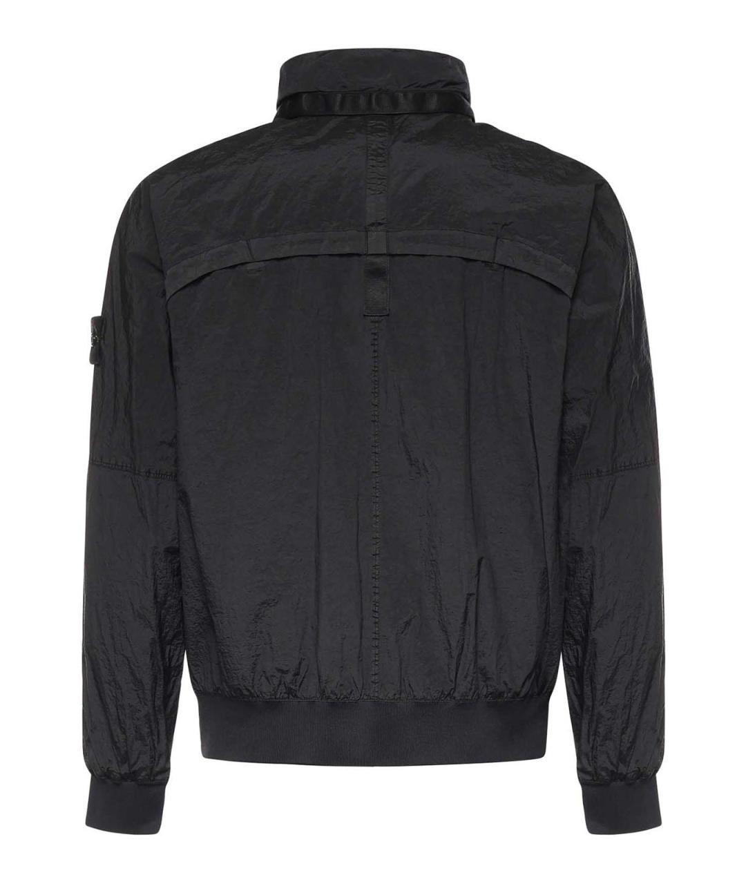 STONE ISLAND Черная полиамидовая куртка, фото 2