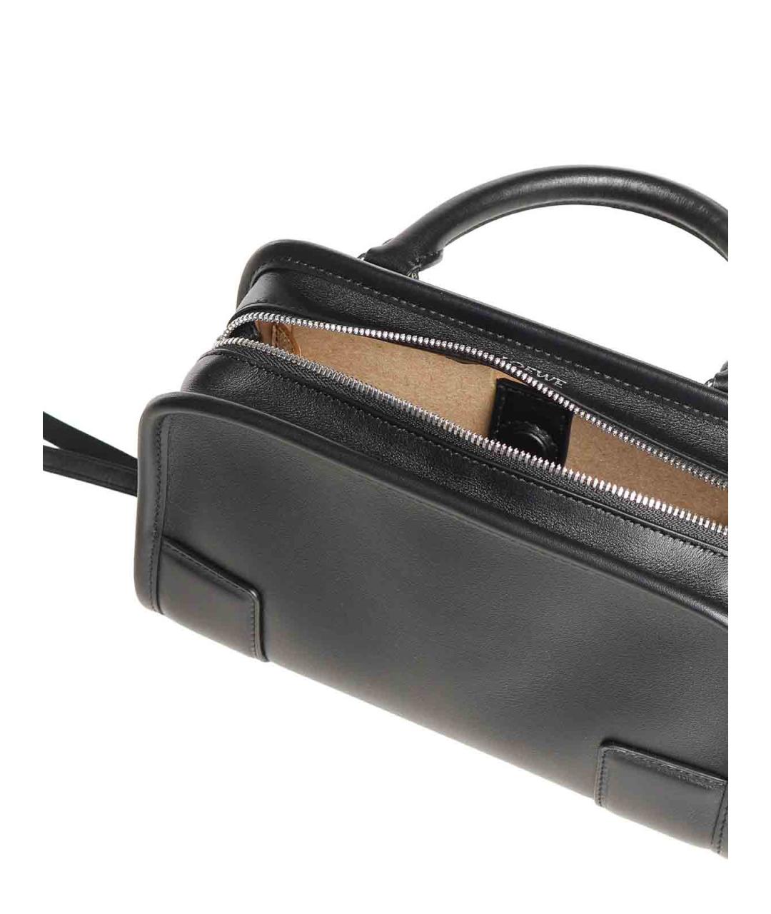 LOEWE Черная кожаная сумка тоут, фото 3