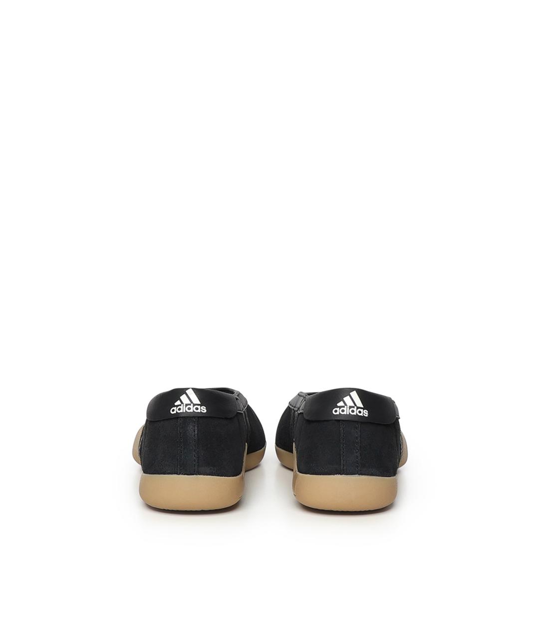ADIDAS Черные кожаные балетки, фото 2
