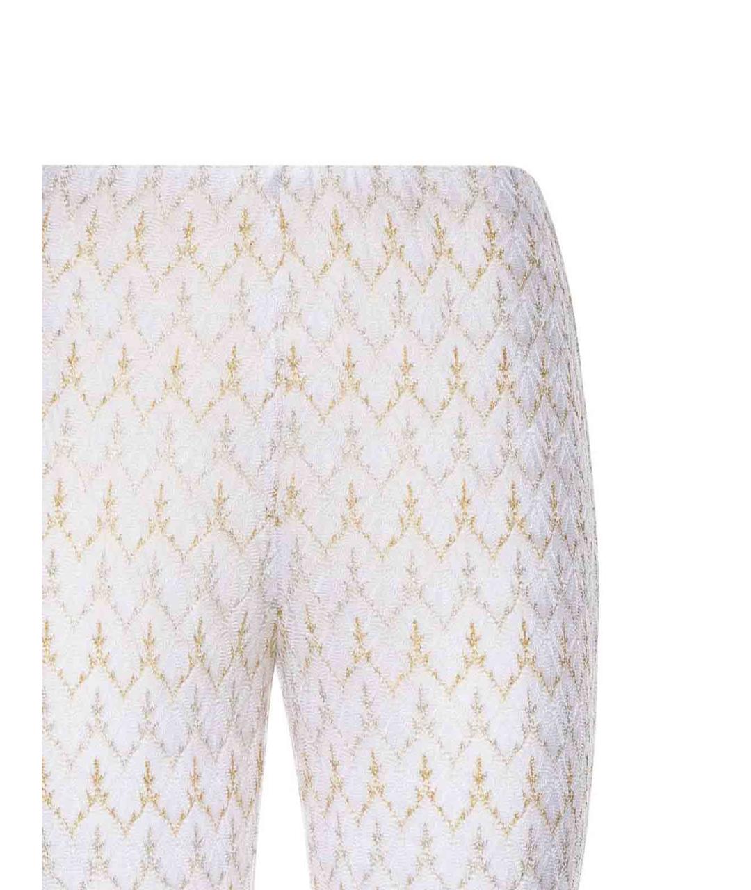 MISSONI Белые вискозные прямые брюки, фото 3