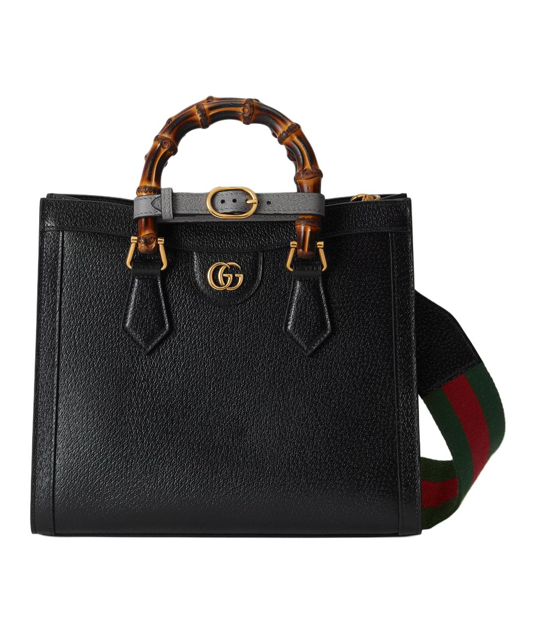 GUCCI Черная кожаная сумка через плечо, фото 3