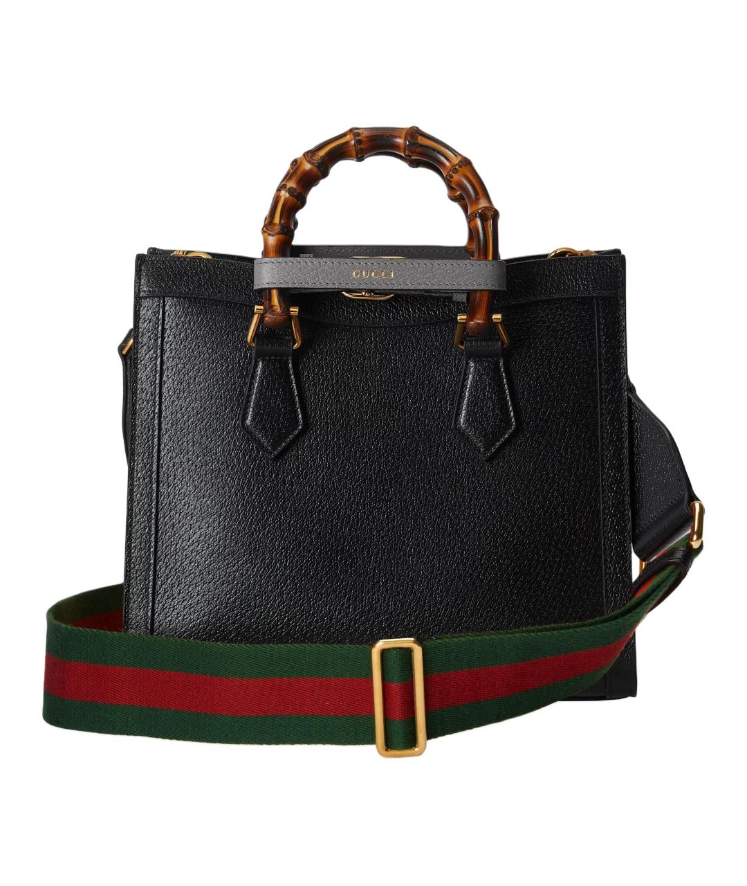 GUCCI Черная кожаная сумка через плечо, фото 5