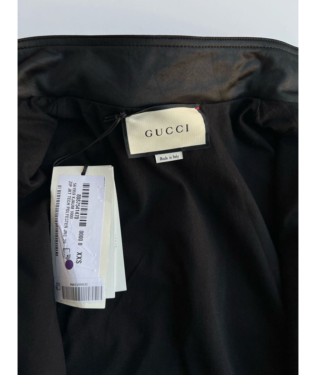 GUCCI Черная полиэстеровая куртка, фото 6