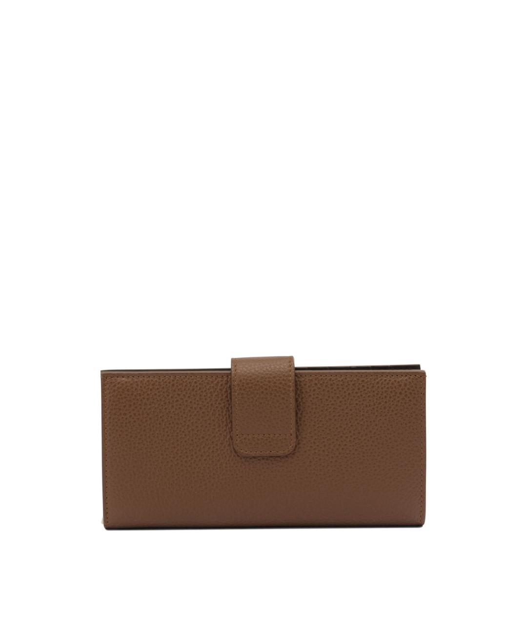 FERRAGAMO Коричневый кожаный кошелек, фото 3