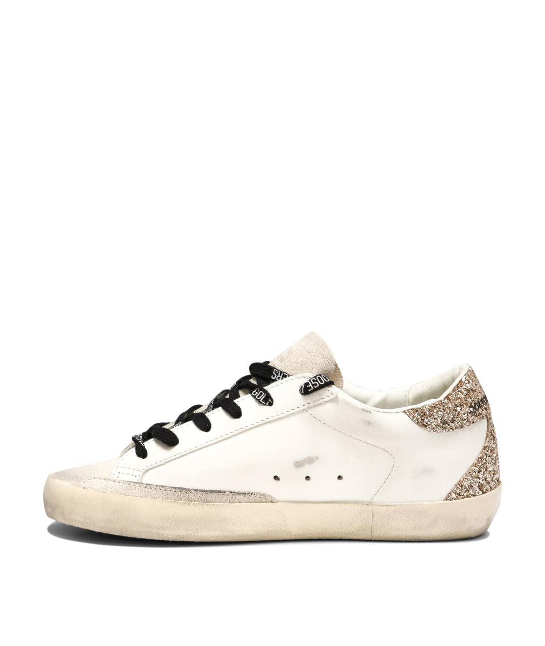GOLDEN GOOSE Белые кожаные кеды, фото 3