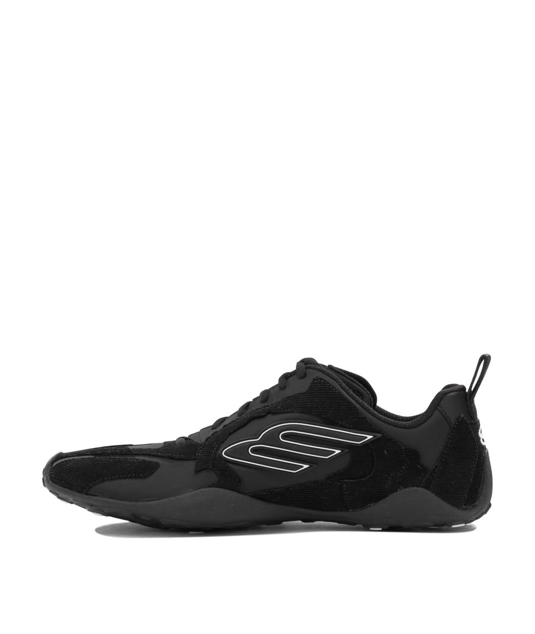 BALENCIAGA Черные синтетические низкие кроссовки / кеды, фото 3
