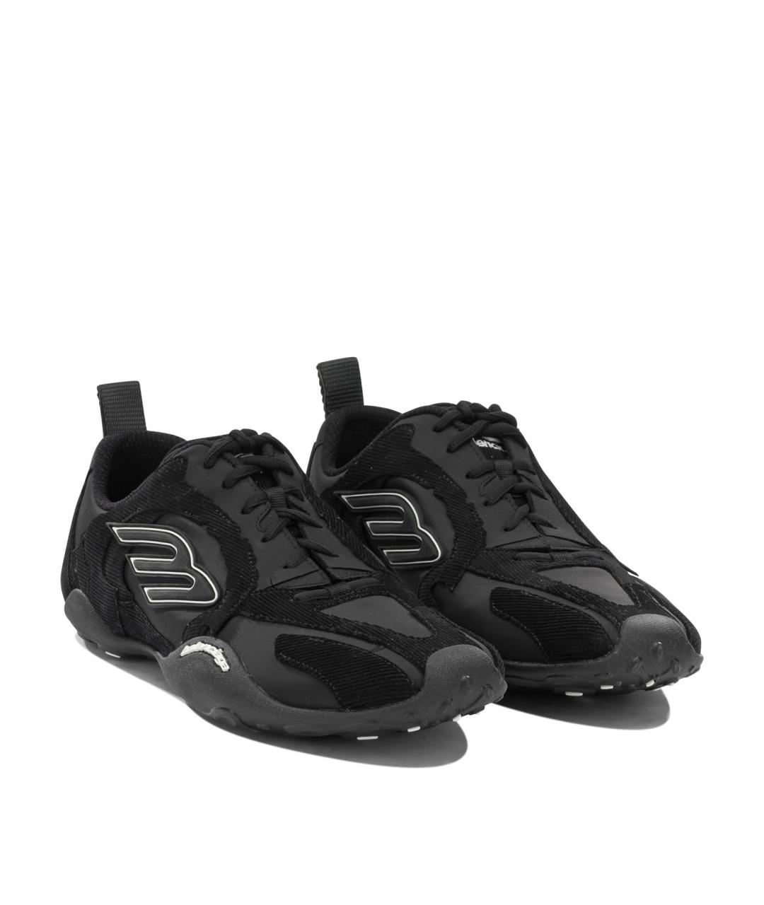 BALENCIAGA Черные синтетические низкие кроссовки / кеды, фото 2