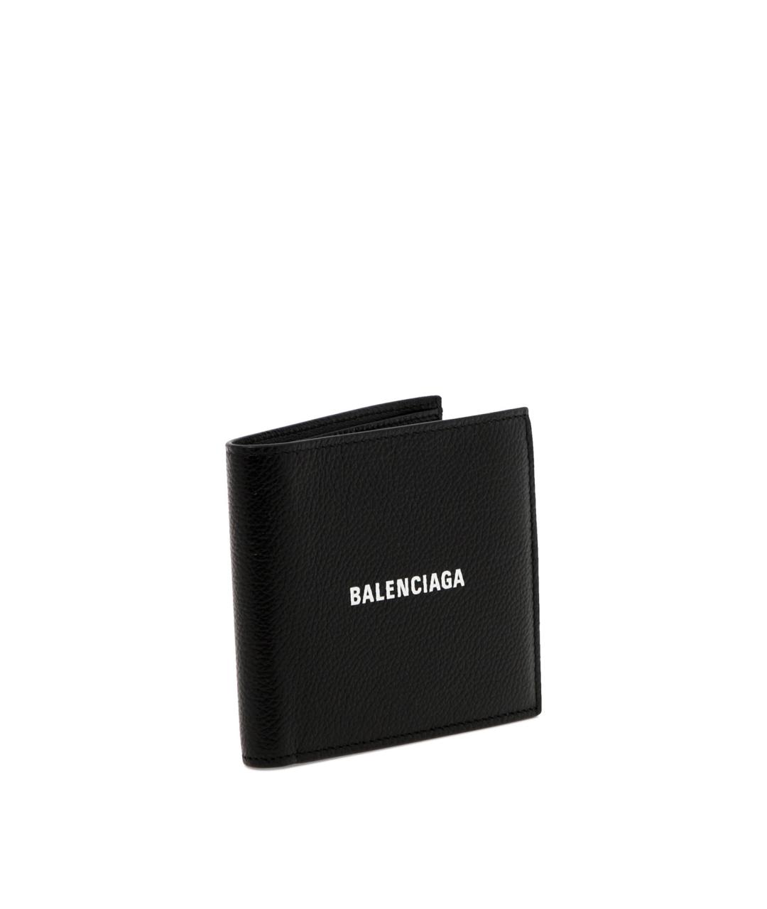 BALENCIAGA Черный кожаный кошелек, фото 2