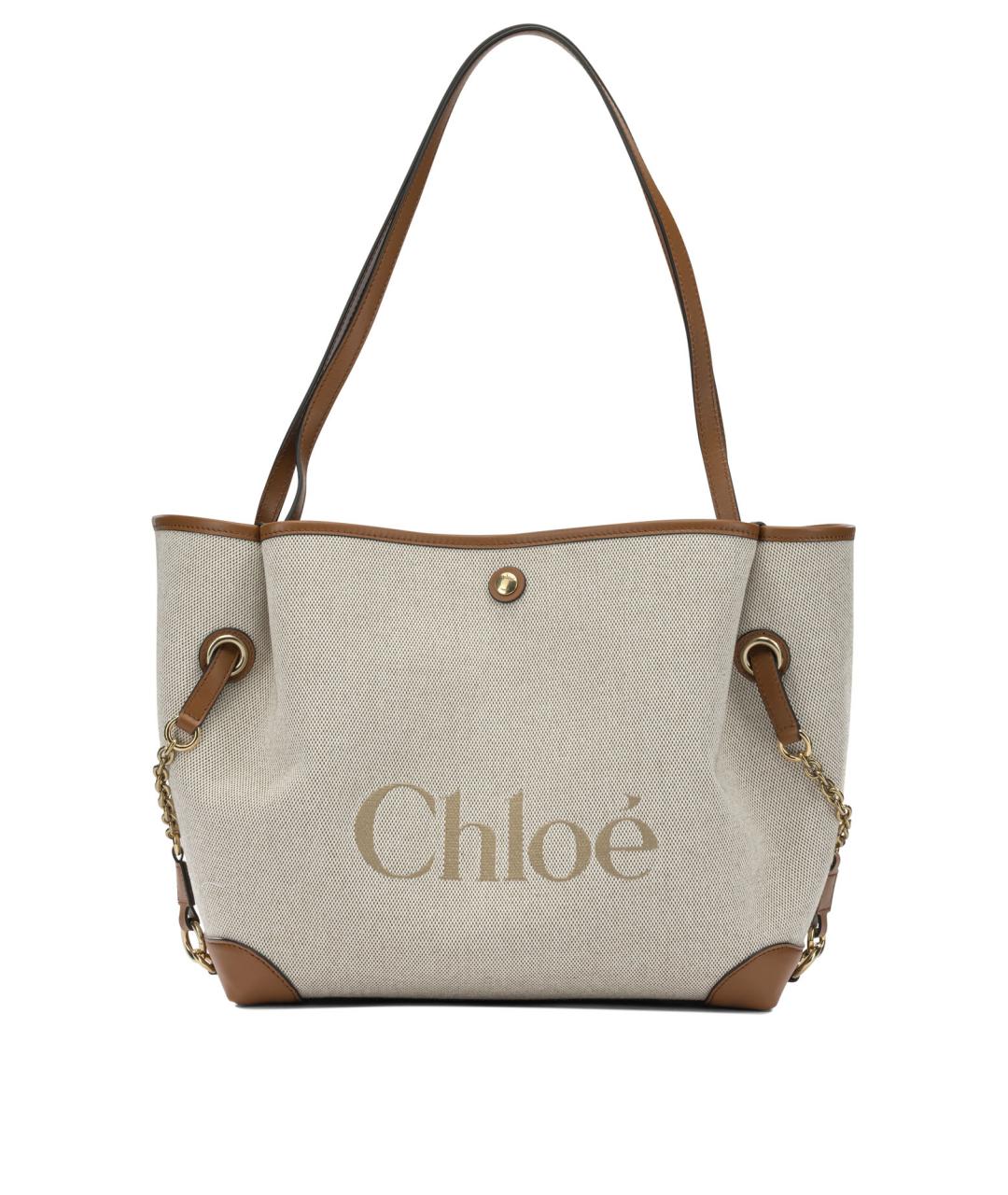 CHLOE Коричневая хлопковая сумка через плечо, фото 1