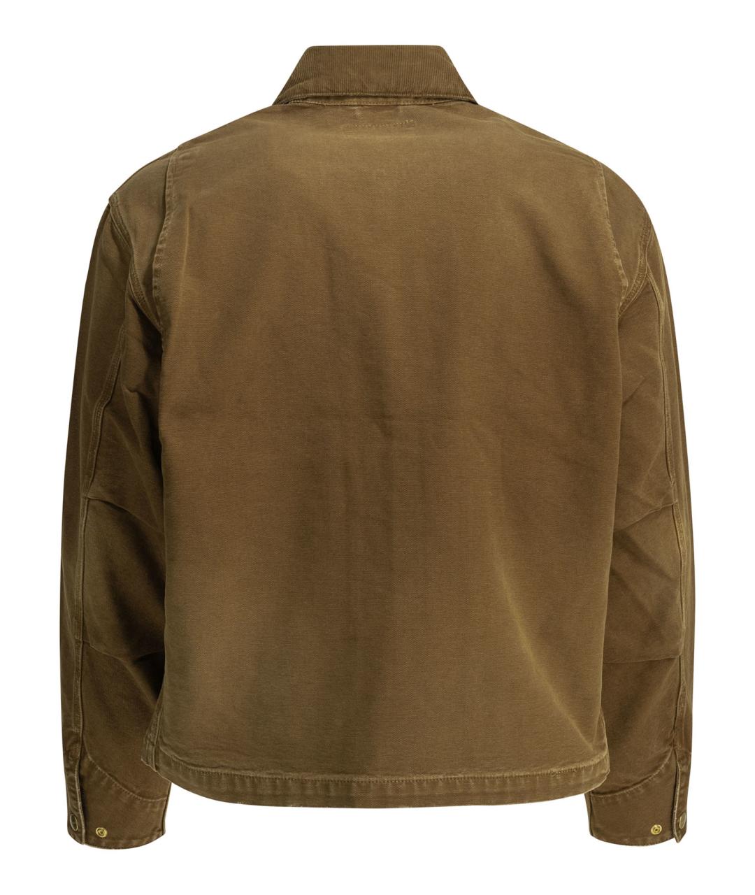 CARHARTT WIP Коричневая хлопковая куртка, фото 2