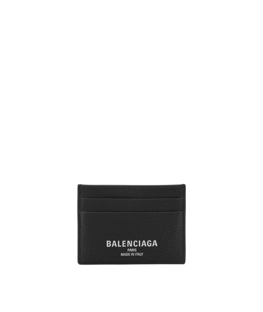 BALENCIAGA Черный кожаный кардхолдер, фото 1