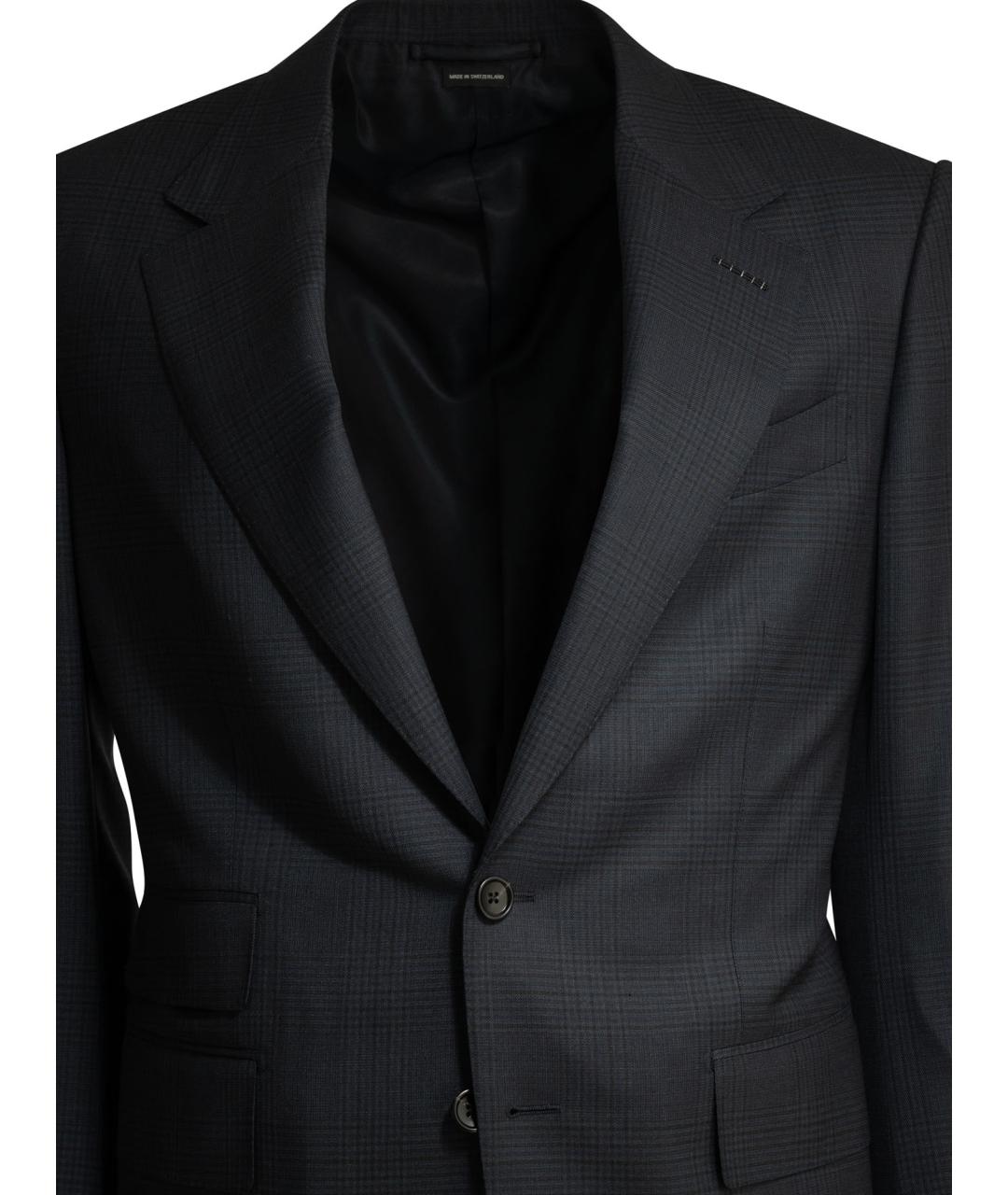 TOM FORD Темно-синий классический костюм, фото 3