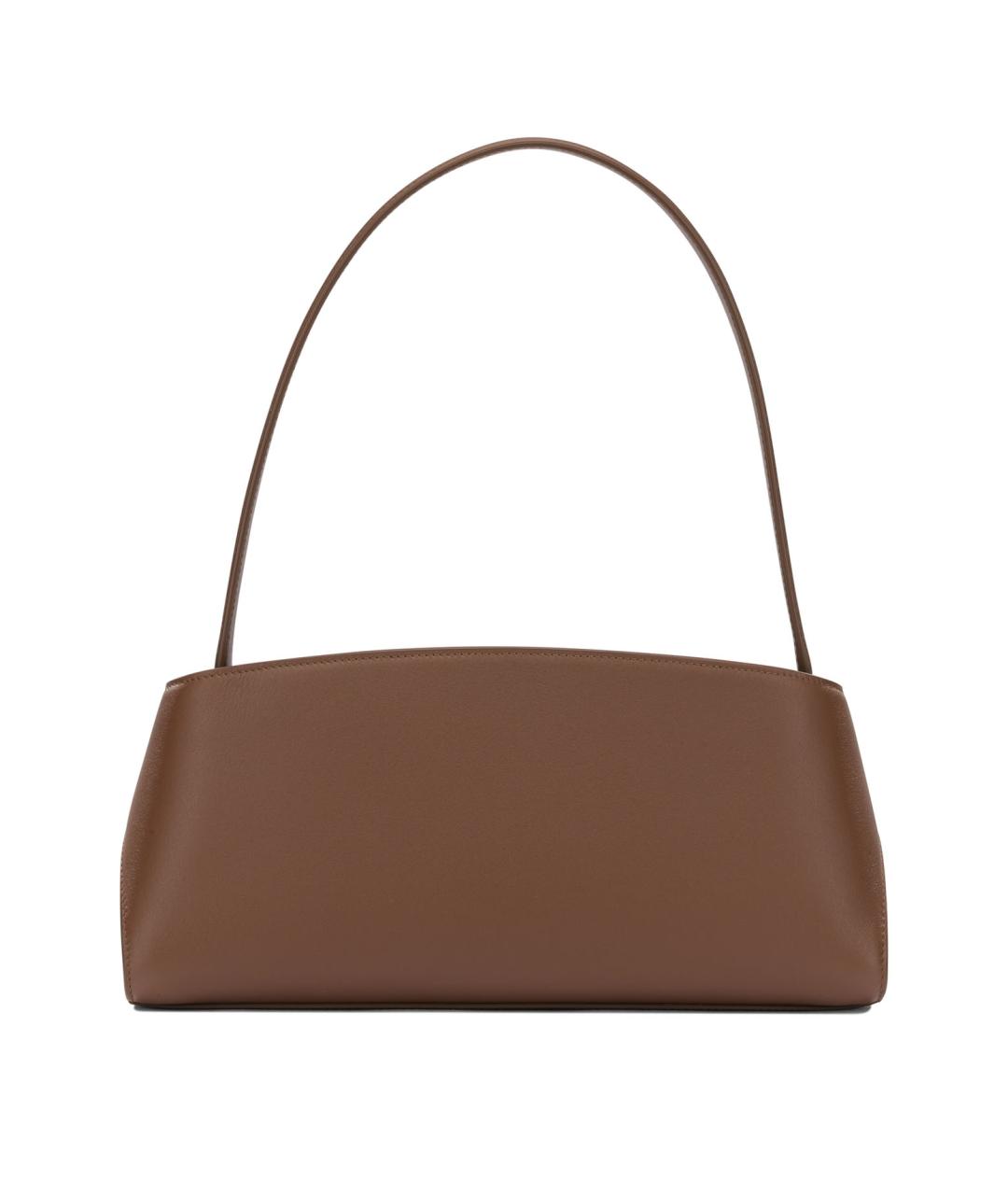 FERRAGAMO Коричневая кожаная сумка через плечо, фото 3