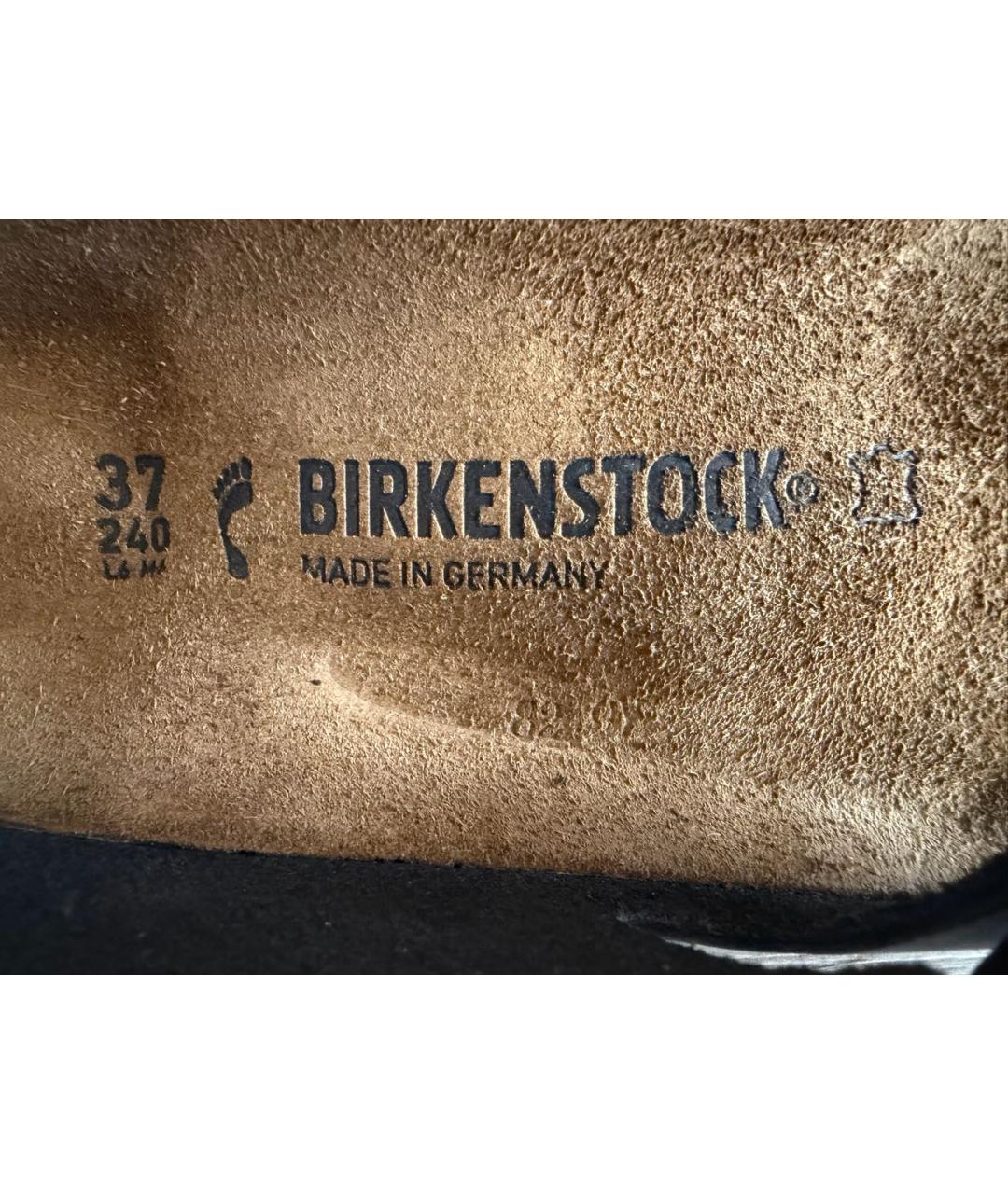 BIRKENSTOCK Черные кожаные сандалии, фото 7
