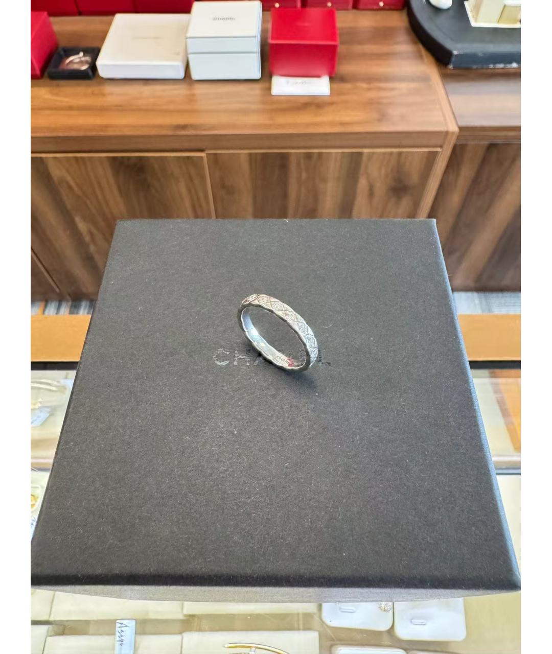 CHANEL Серебряное кольцо из белого золота, фото 5