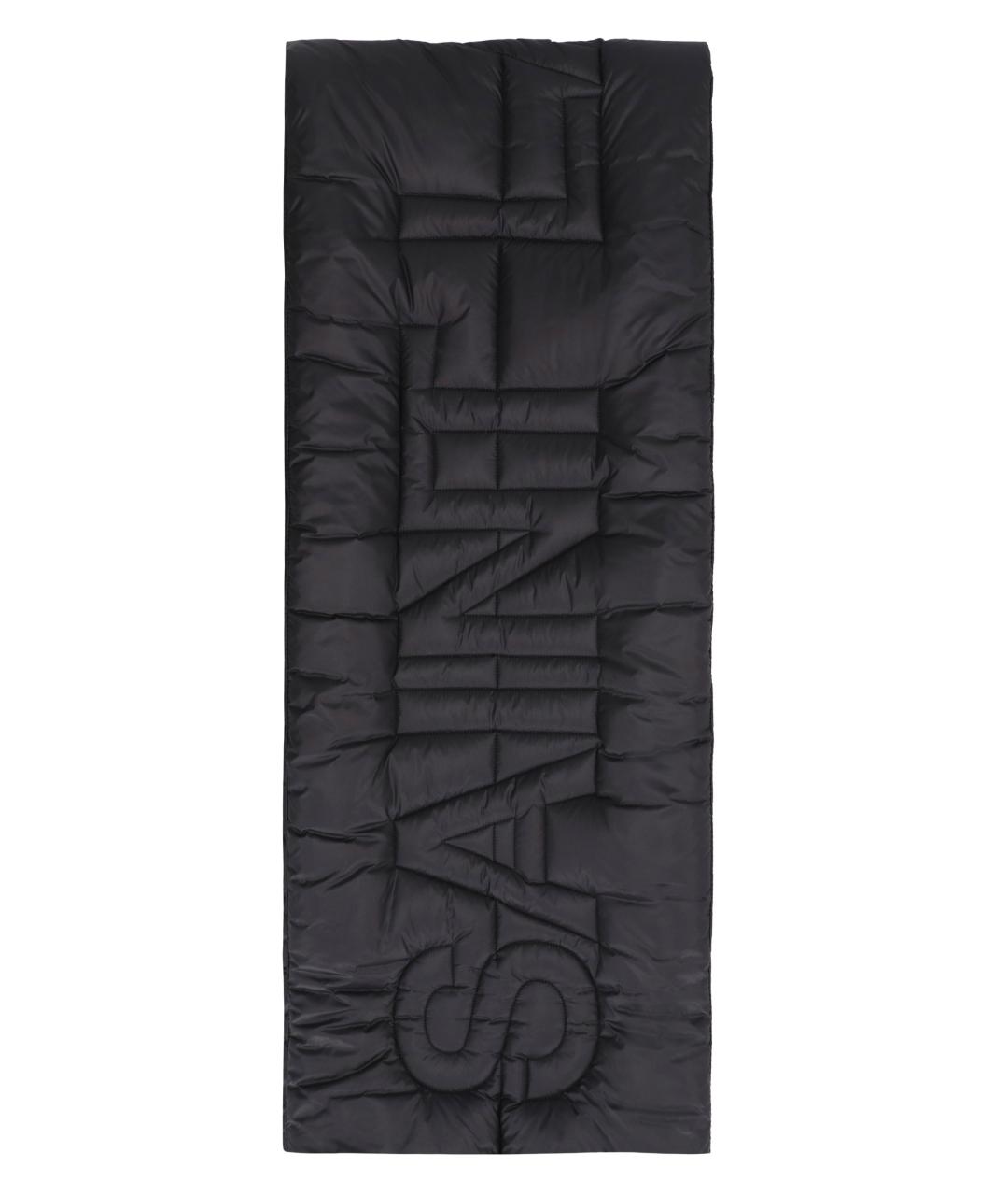 SAINT LAURENT Черный шарф, фото 2