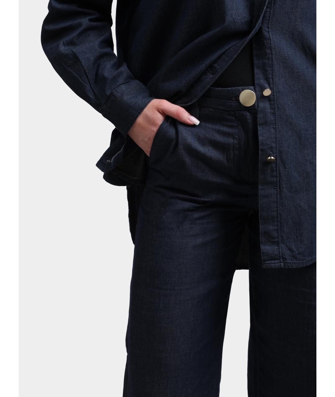 ARMANI EXCHANGE Темно-синие прямые брюки, фото 5