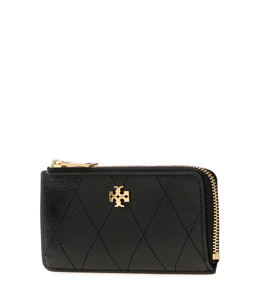TORY BURCH Черный кожаный кардхолдер, фото 2