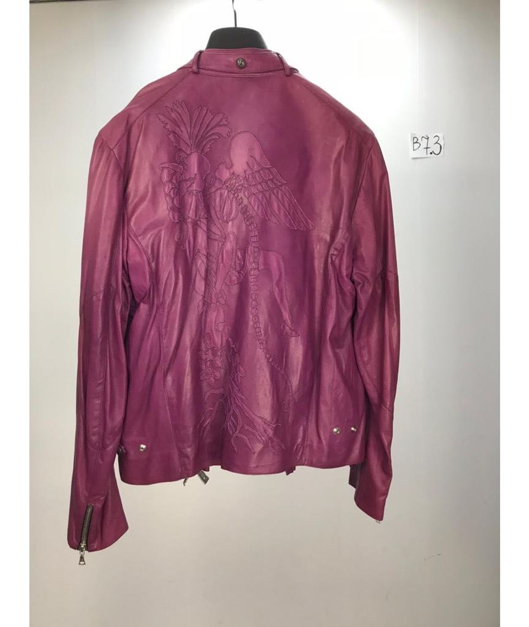 JOHN RICHMOND Розовая кожаная куртка, фото 2