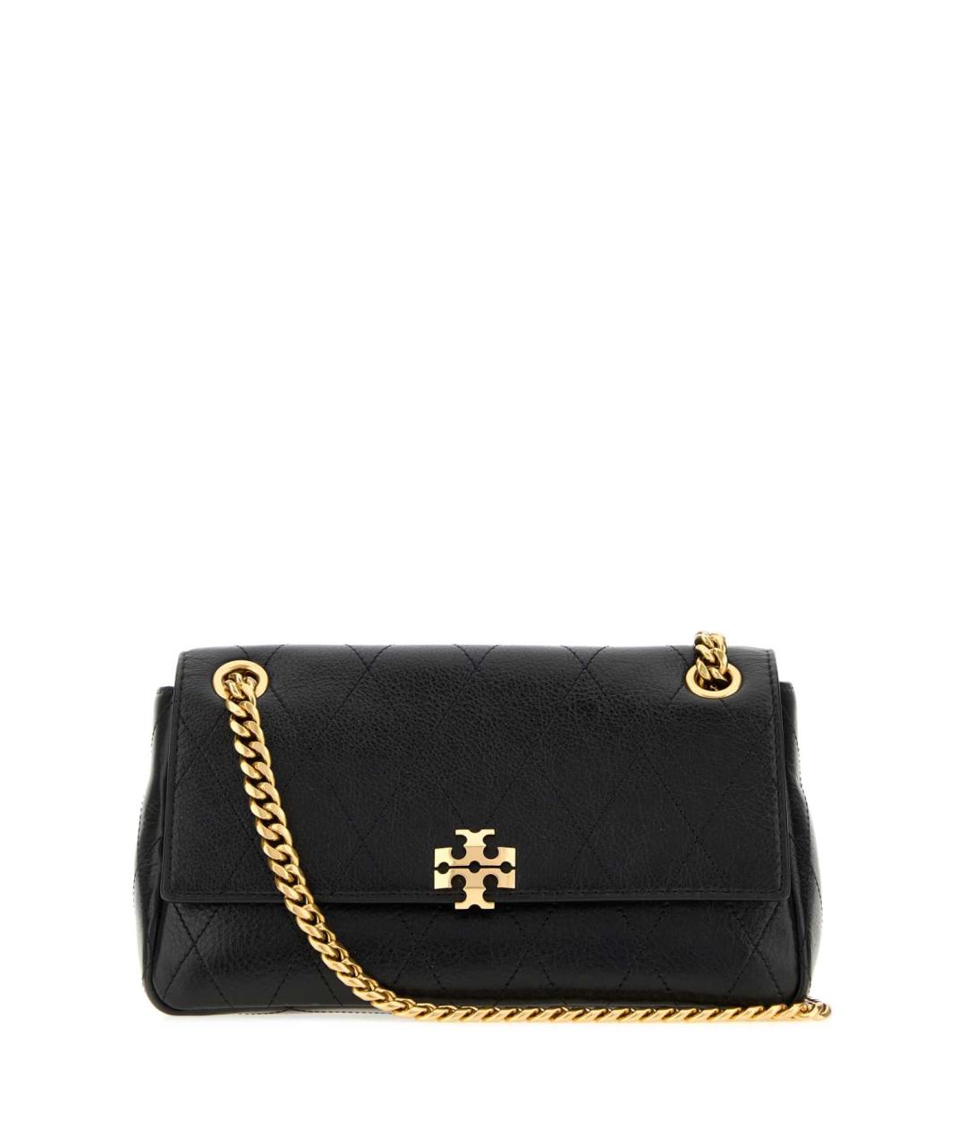 TORY BURCH Черная кожаная сумка через плечо, фото 1