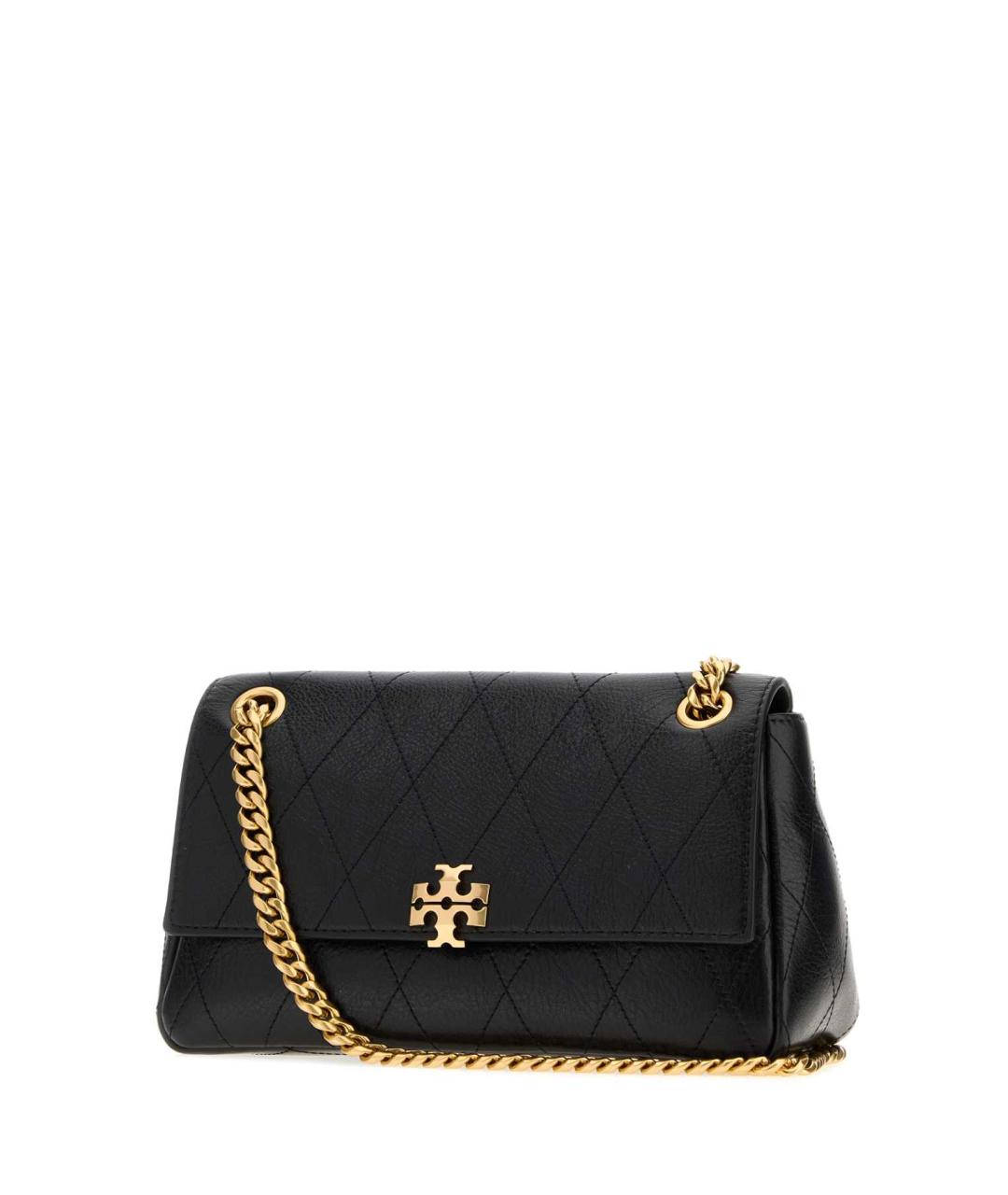 TORY BURCH Черная кожаная сумка через плечо, фото 2