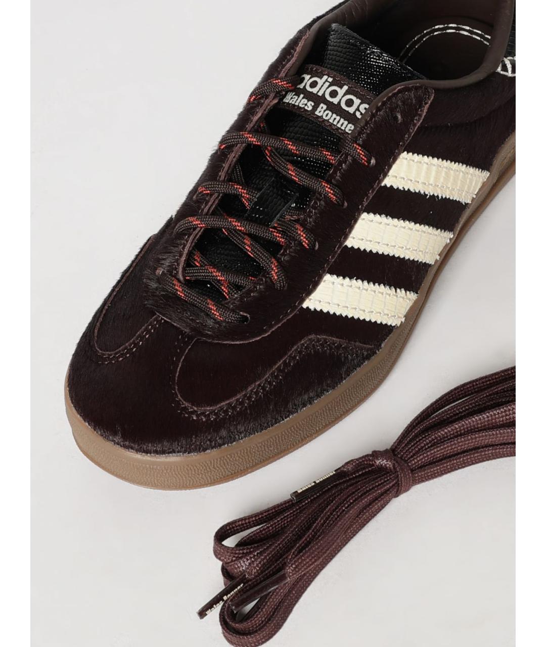 ADIDAS Коричневые кожаные кроссовки, фото 4