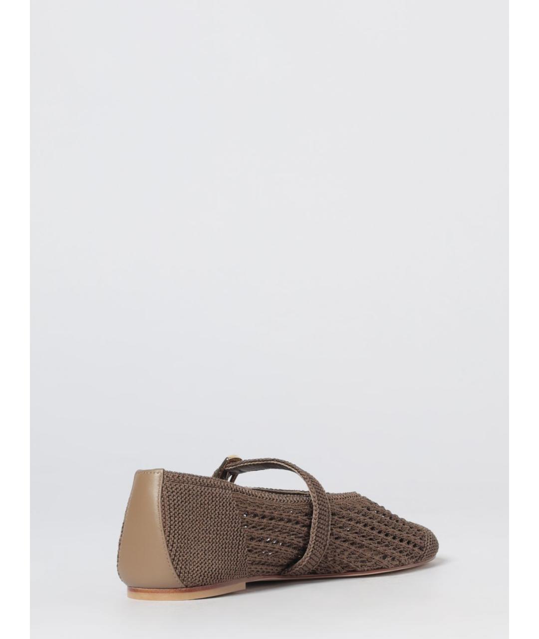 STUART WEITZMAN Серые текстильные балетки, фото 3