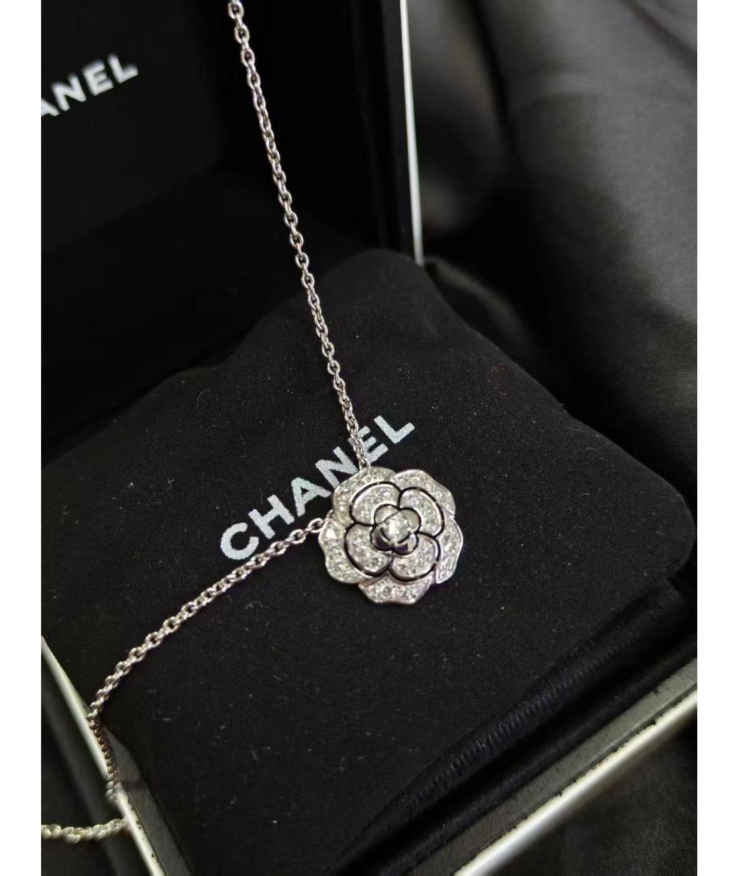 CHANEL Серебряное колье из белого золота, фото 4