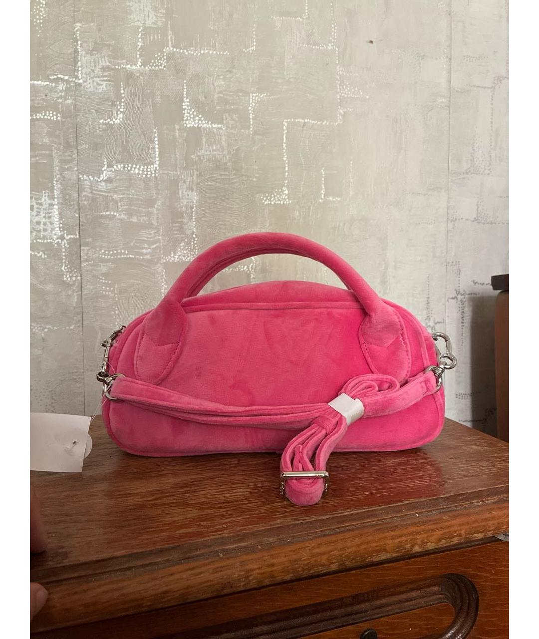 JUICY COUTURE Розовая сумка с короткими ручками, фото 4