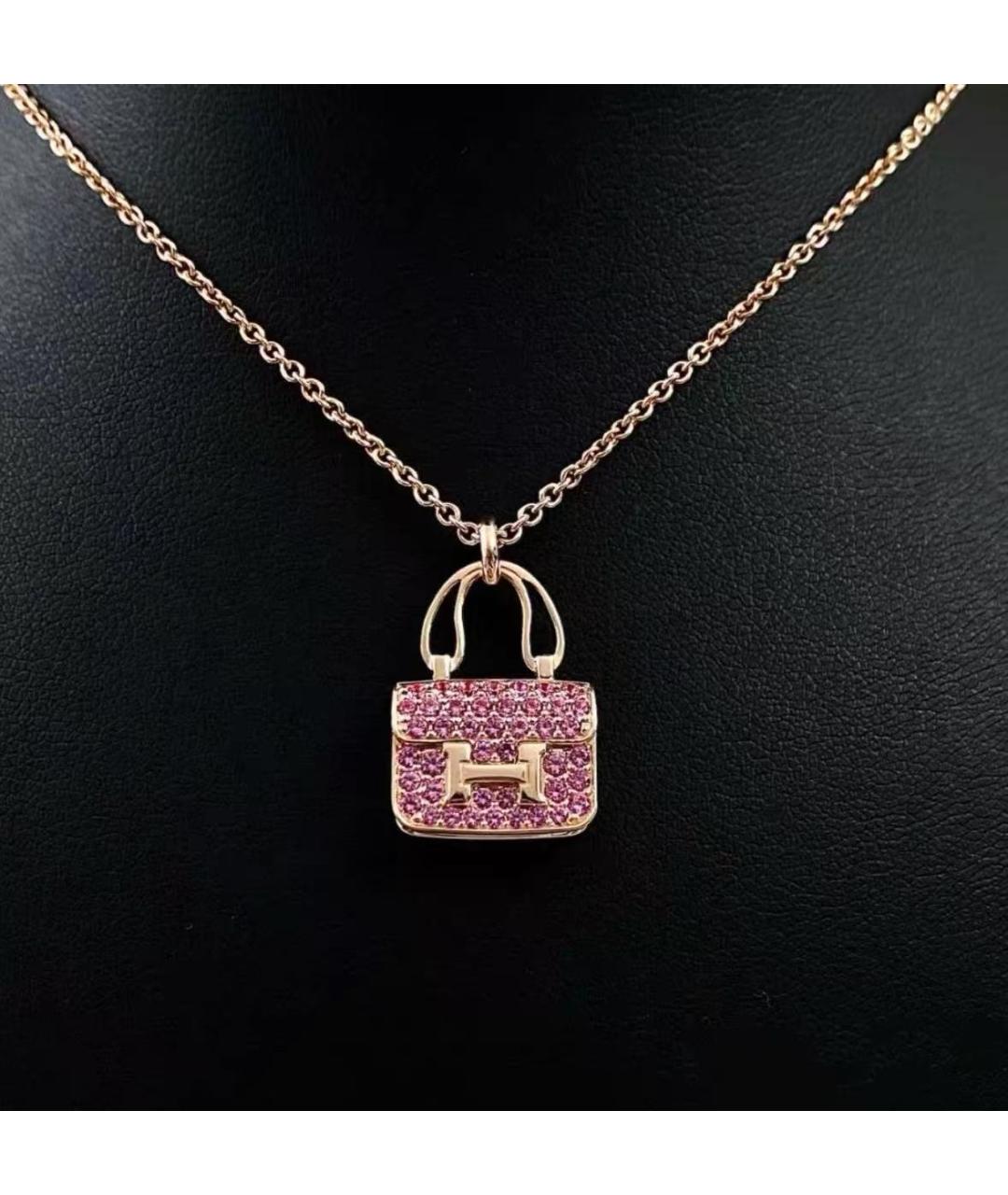 HERMES Золотая подвеска из розового золота, фото 5