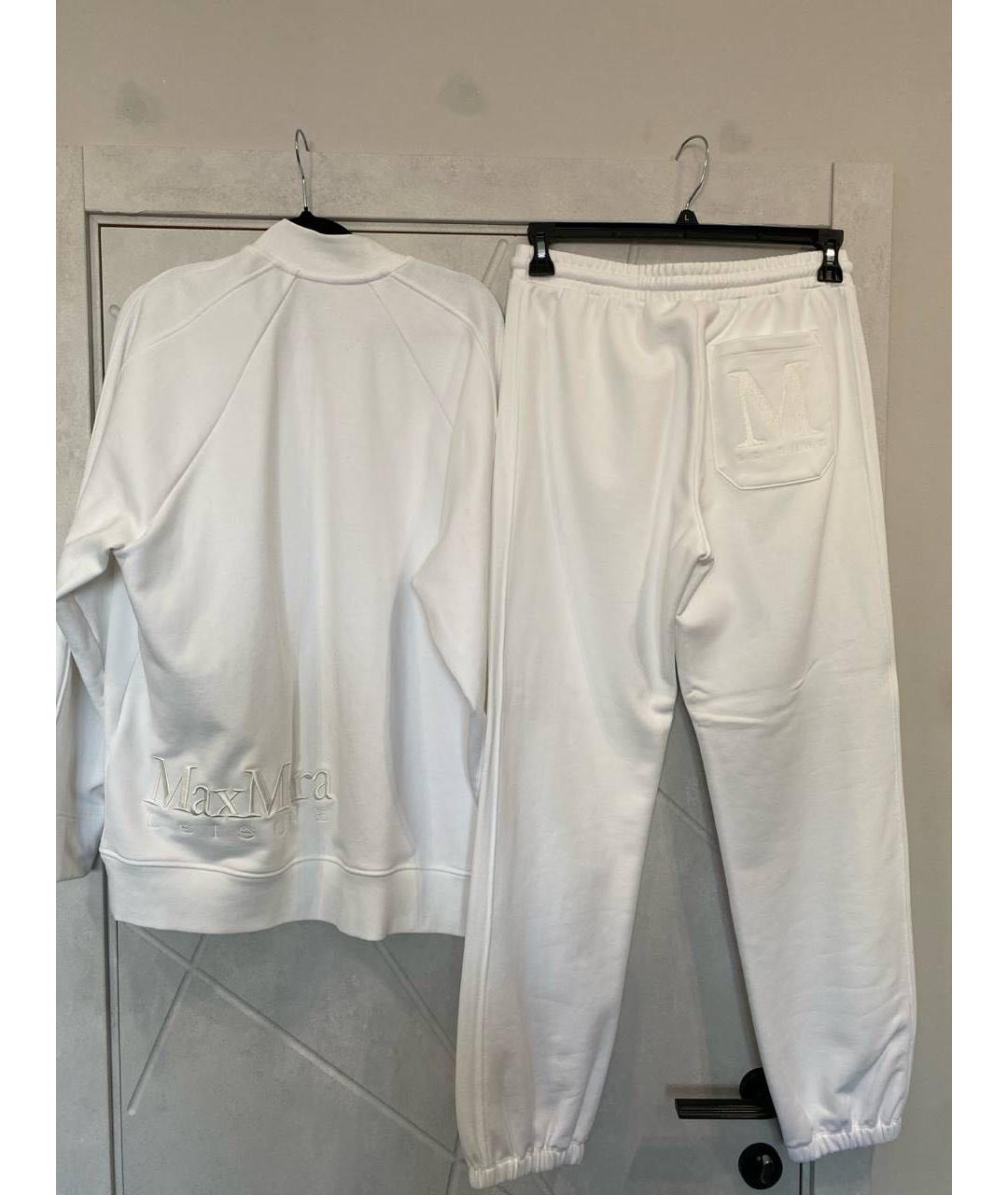 MAX MARA Белый хлопковый костюм с брюками, фото 2