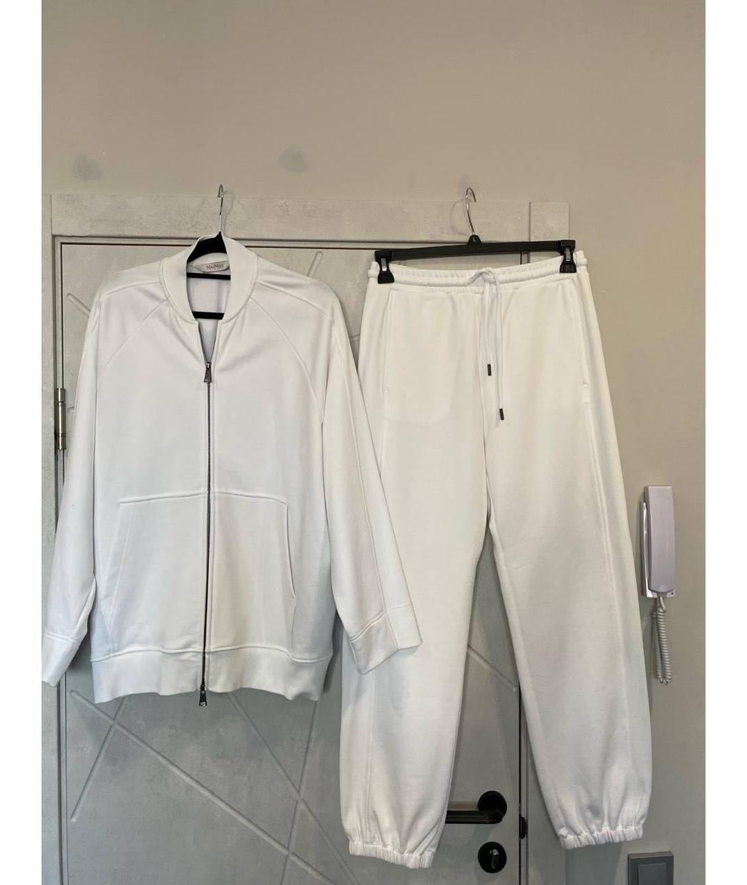 MAX MARA Белый хлопковый костюм с брюками, фото 7