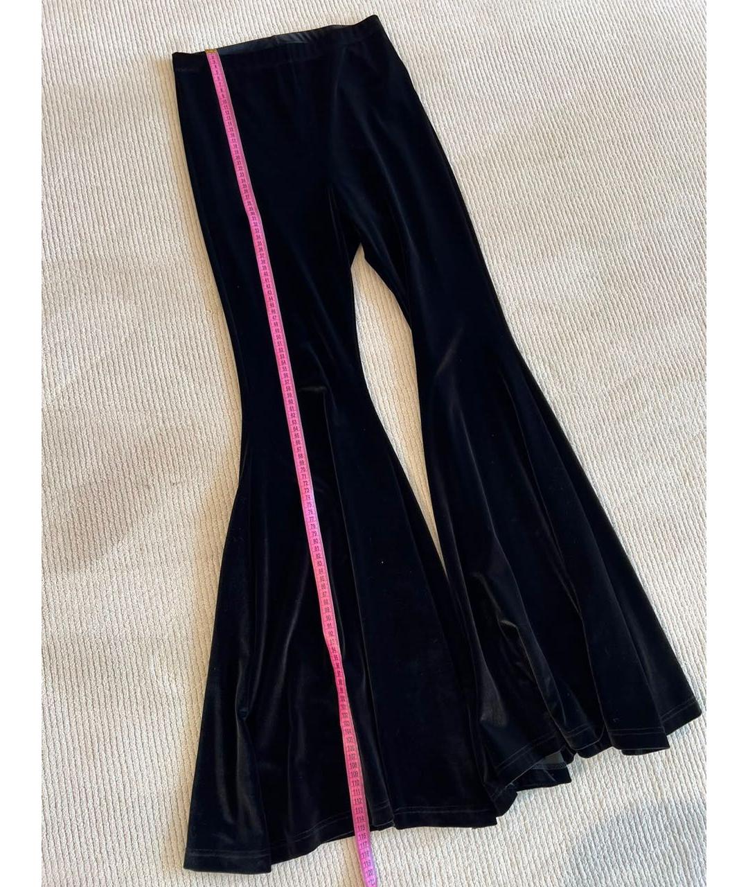 VETEMENTS Черные полиэстеровые прямые брюки, фото 5