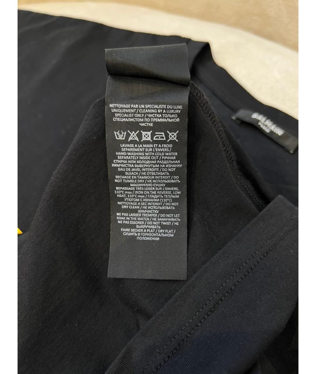 BALMAIN Черная футболка, фото 6