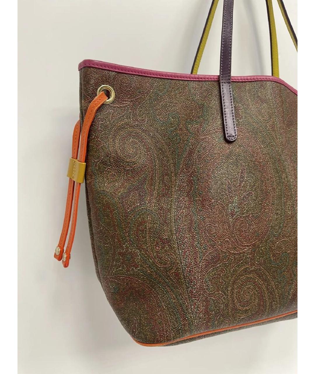 ETRO Коричневая сумка тоут, фото 7