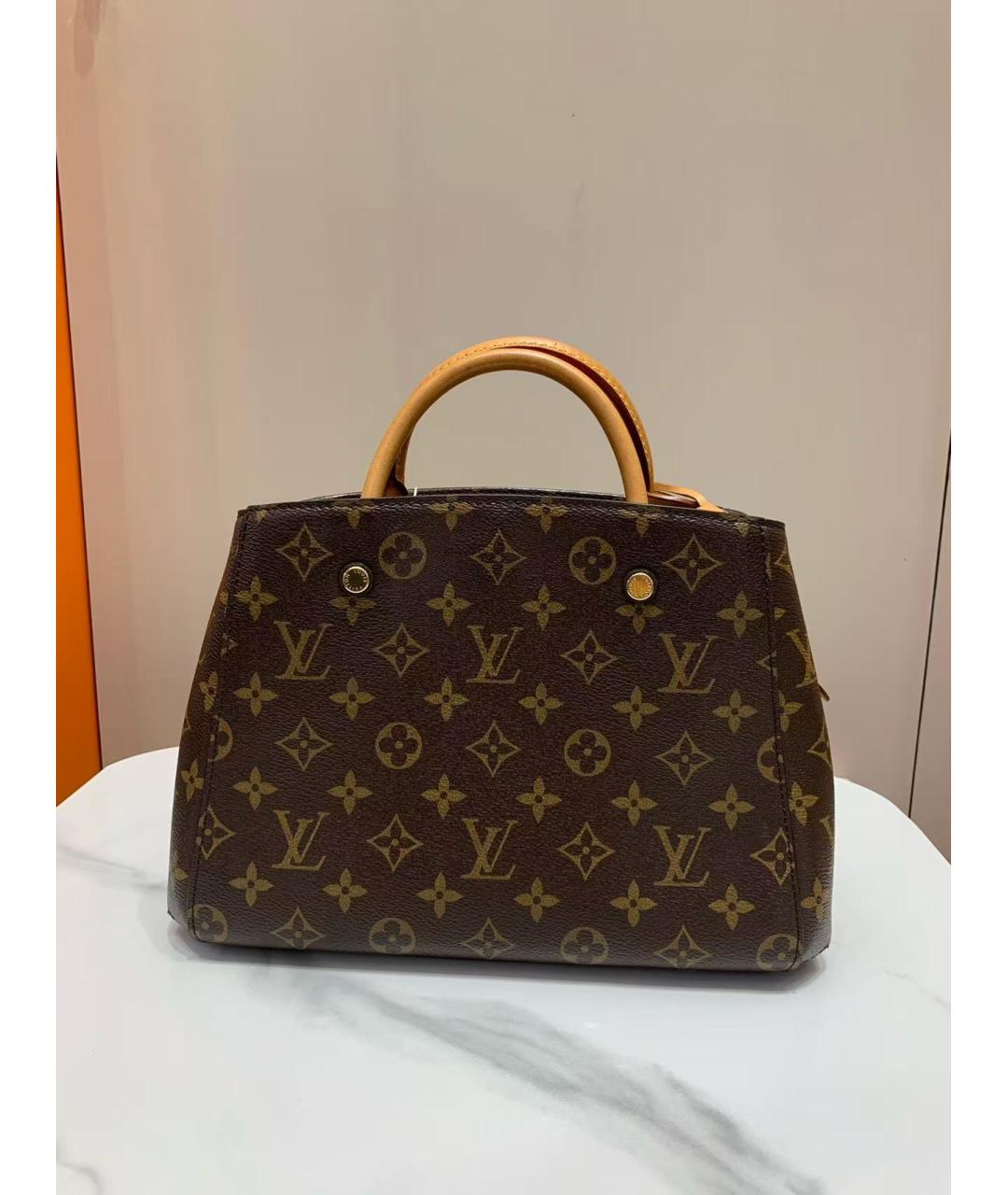 LOUIS VUITTON Коричневая сумка тоут, фото 6