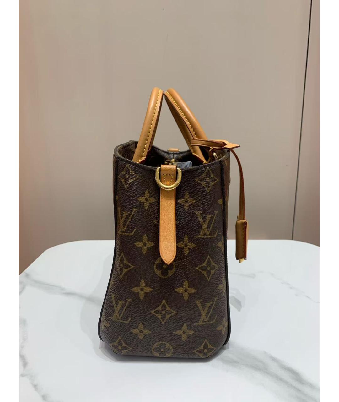 LOUIS VUITTON Коричневая сумка тоут, фото 3