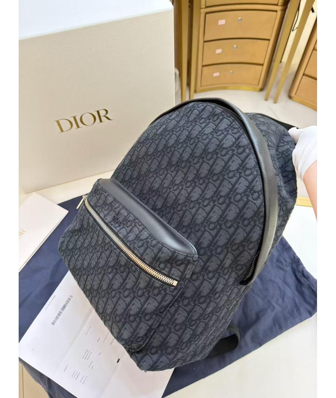 CHRISTIAN DIOR Темно-синий рюкзак, фото 4