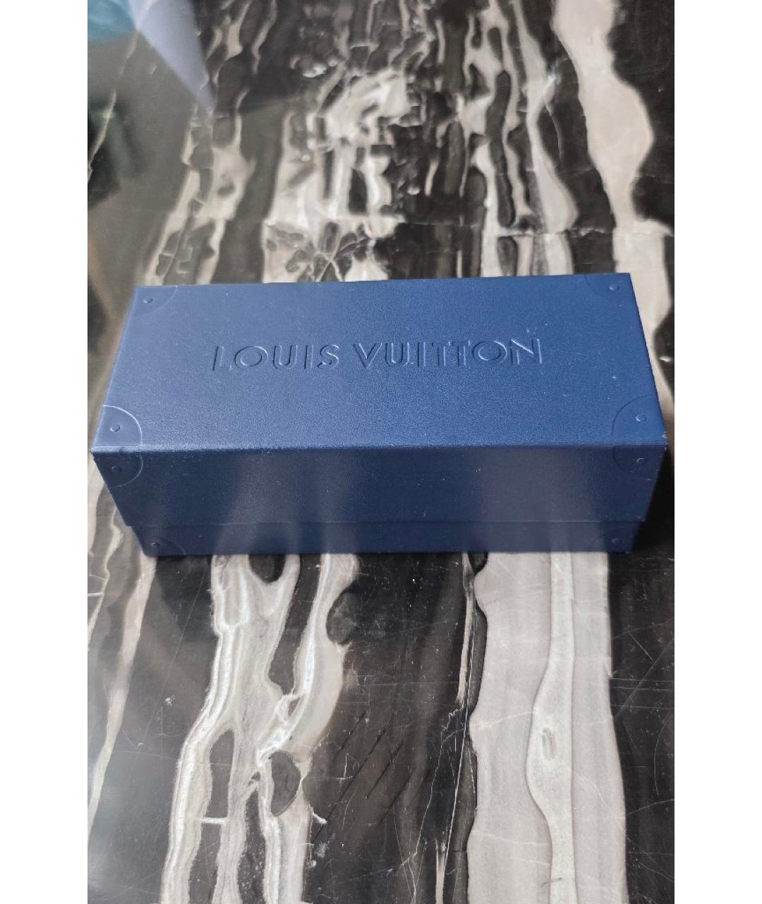 LOUIS VUITTON Золотые металлические солнцезащитные очки, фото 4