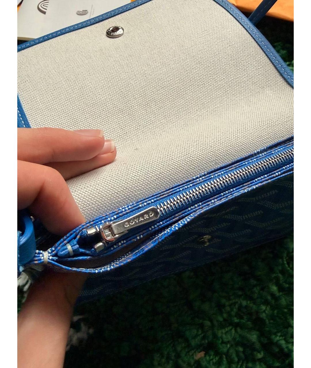 GOYARD Синяя сумка на плечо, фото 6